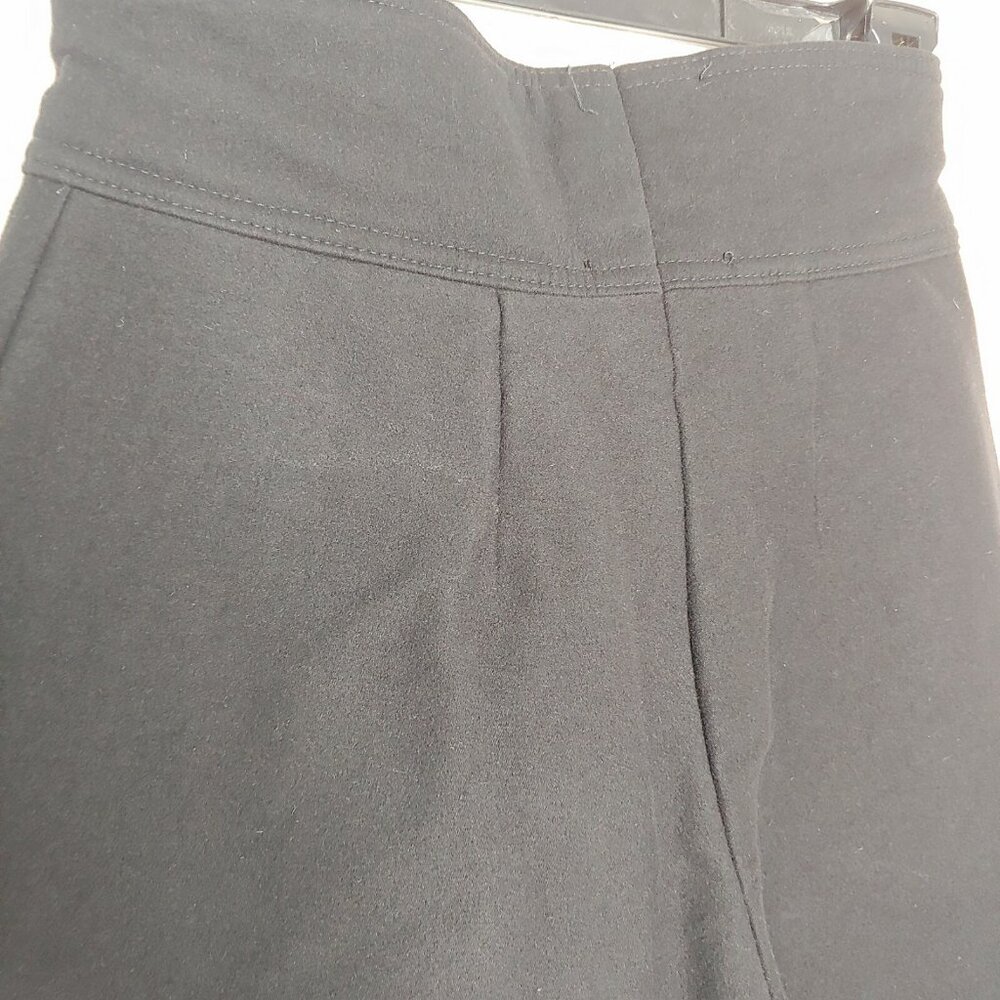 Vintage Schoeller Skifans Ski Snow Pants Woman 6 Stirrup Black Wool Blend Winter - Picture 10 of 12
